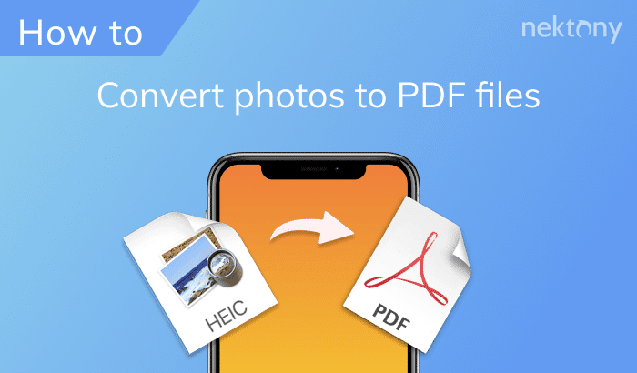 How to convert a picture to PDF on iPhone