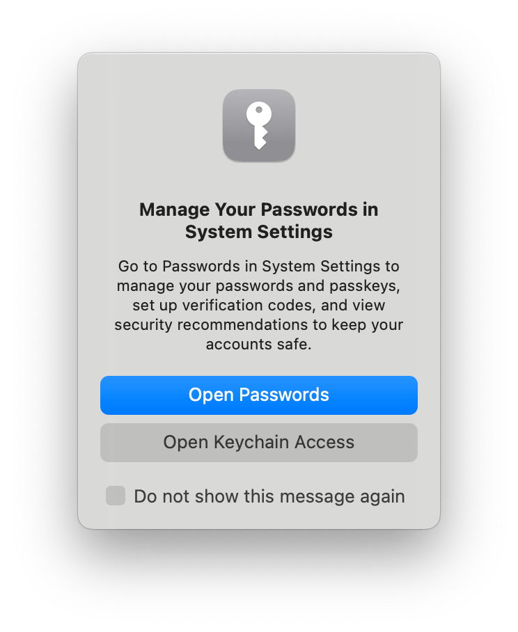 Opening Keychain Access on Mac
