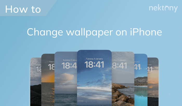 How to change the background on an iPhone