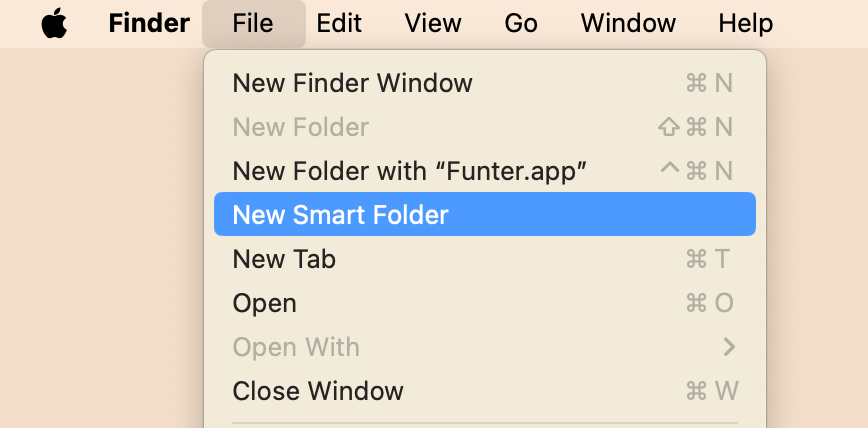 New Smart folder