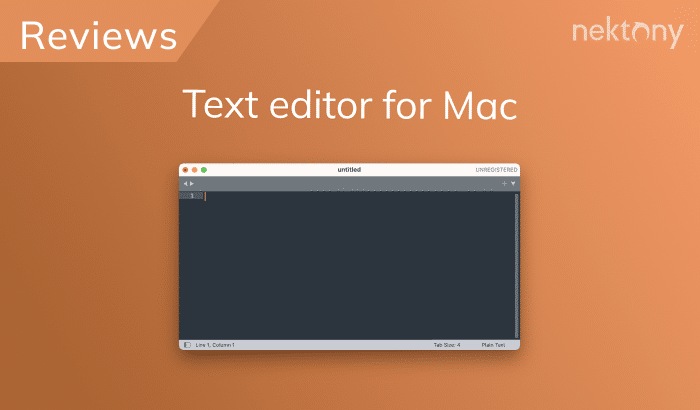 Text editor for Mac