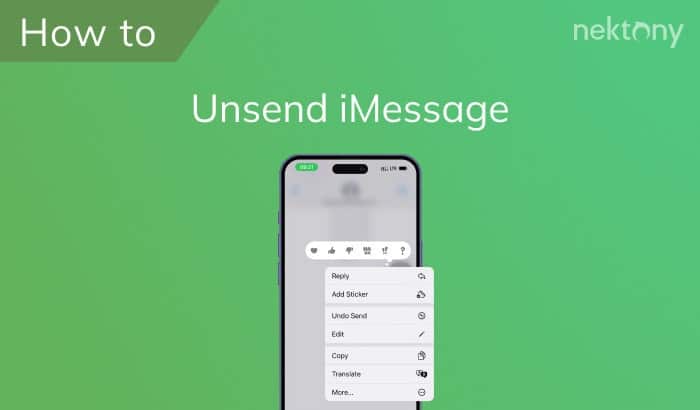 How to unsend iMessage