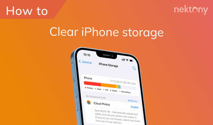 clear iohone storage