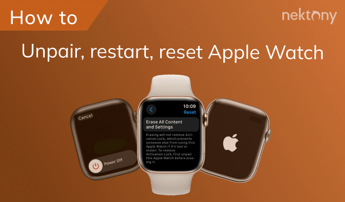 unpair reset apple watch