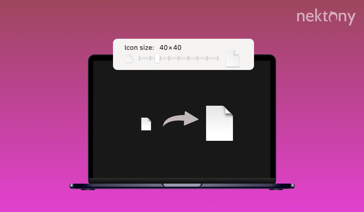 Make desktop icons smaller on Mac