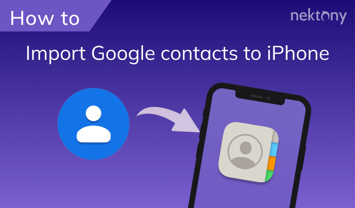 Import Google contacts to iPhone