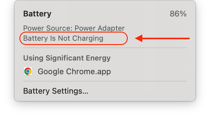 Battery is not charging