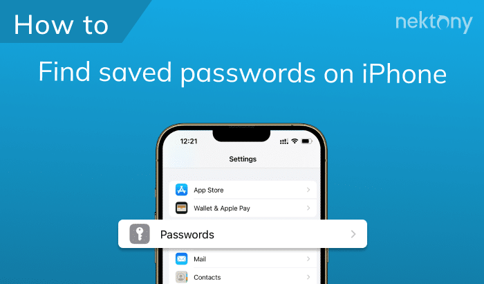 How to find saved passwords on iPhone