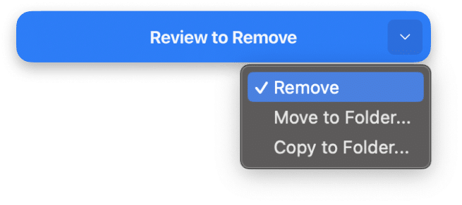 review to remove button