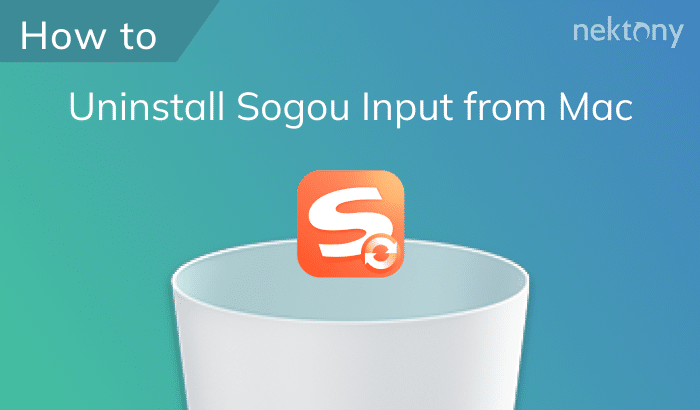 How to uninstall the Sogou Input from Mac