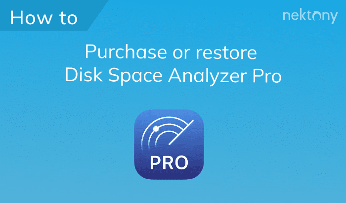 restore disk space analyzer