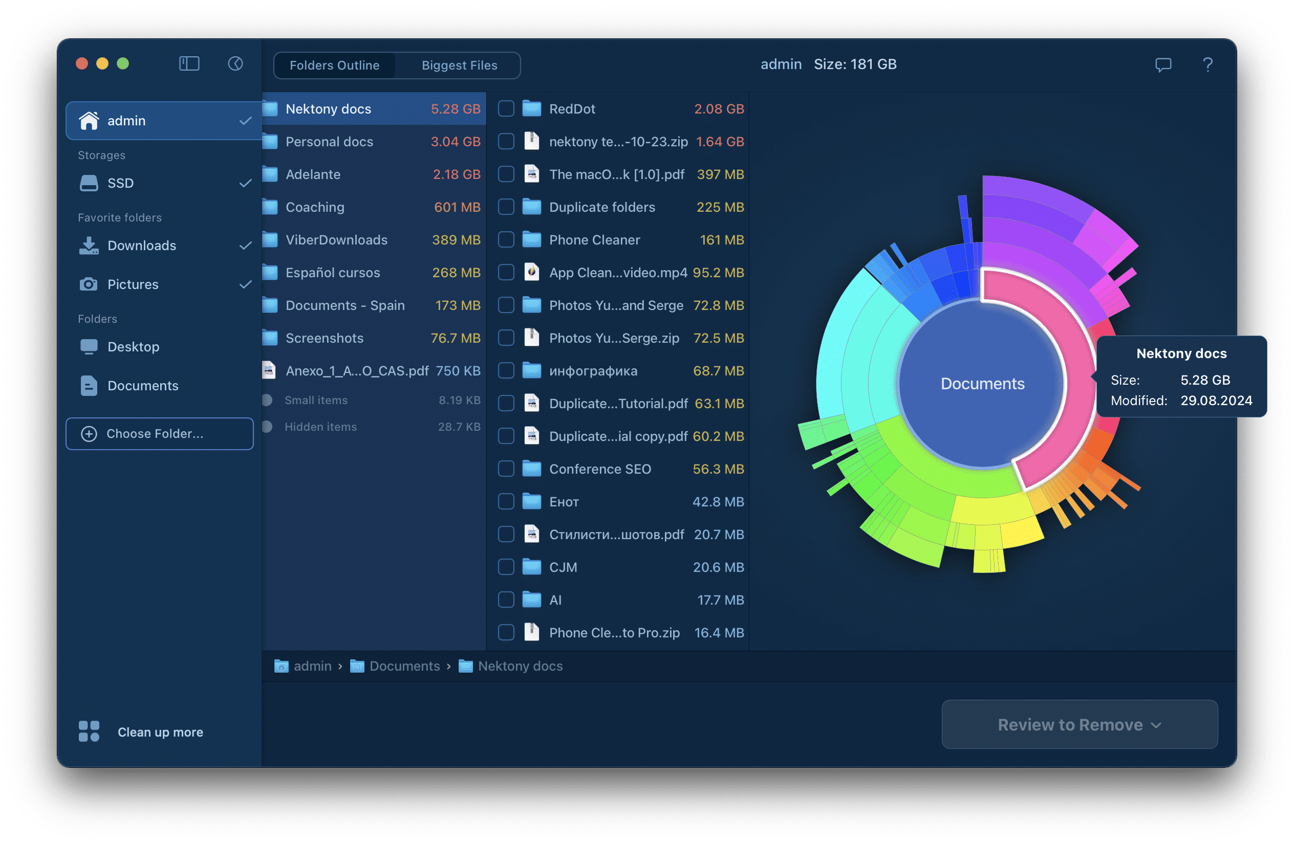 Analyze documents on Mac