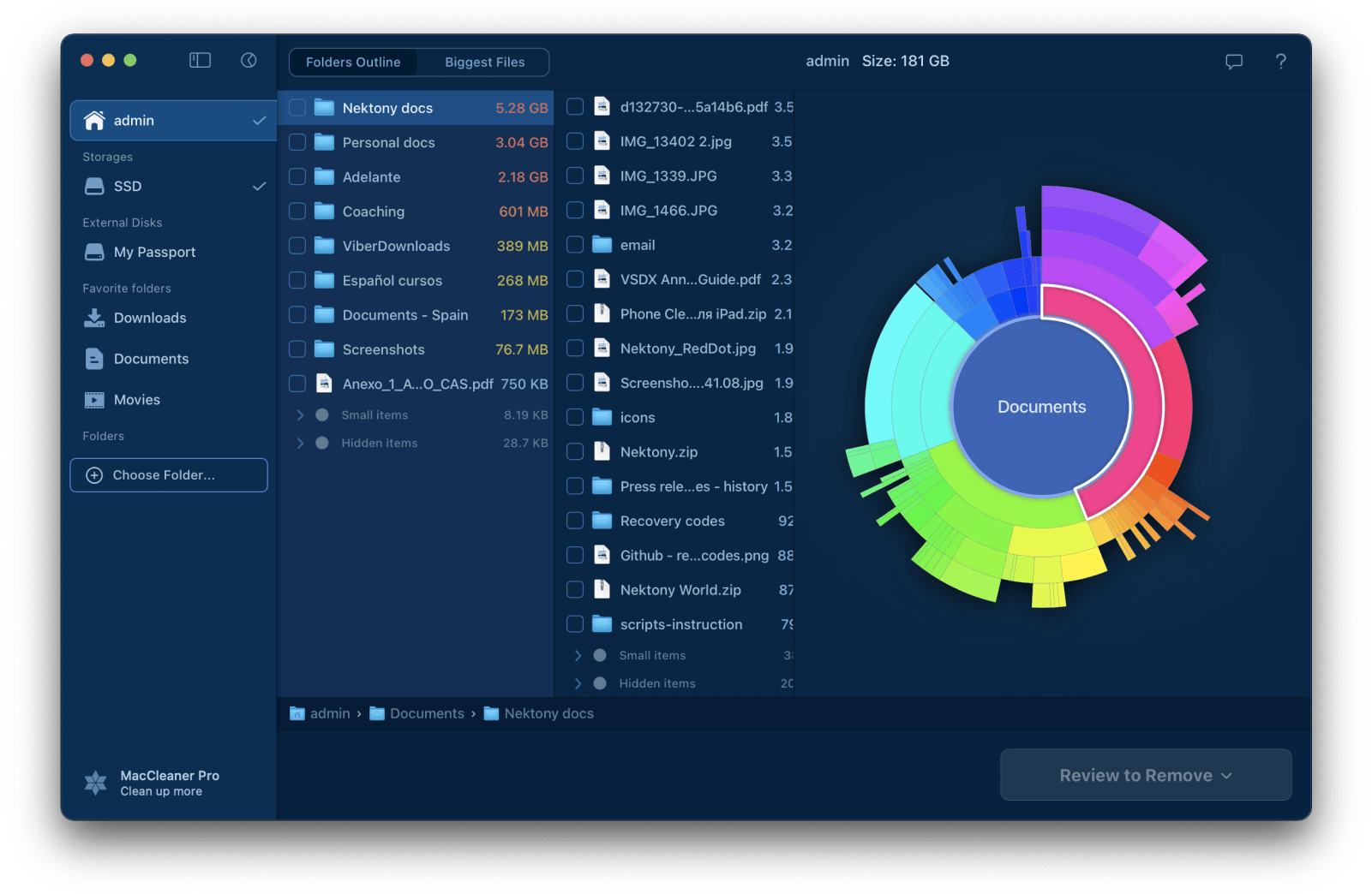 Finder window showing how to hide files with context menu