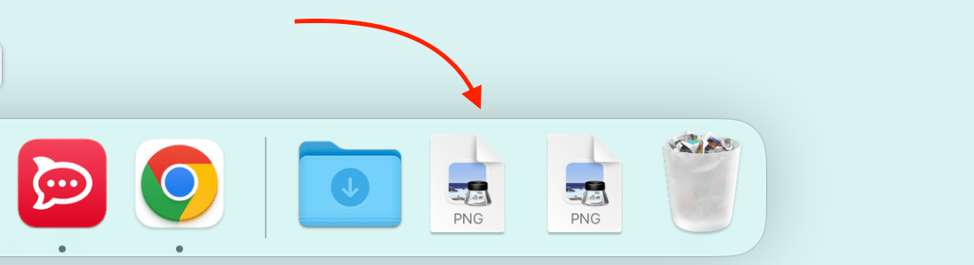 Adding a file to Dock