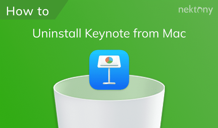 How to uninstall Keynote