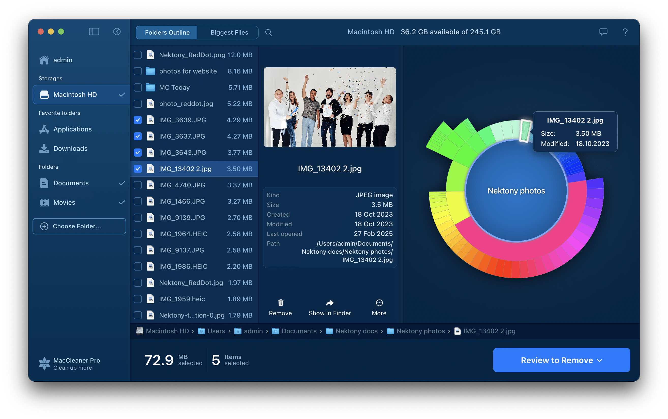 Duplicate File Finder types files