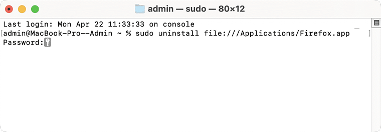 completely uninstall application mac terminal