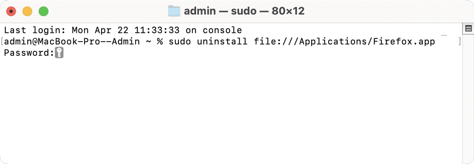 completely uninstall application mac terminal