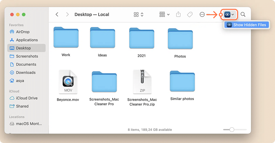 Finder with Funter's icon