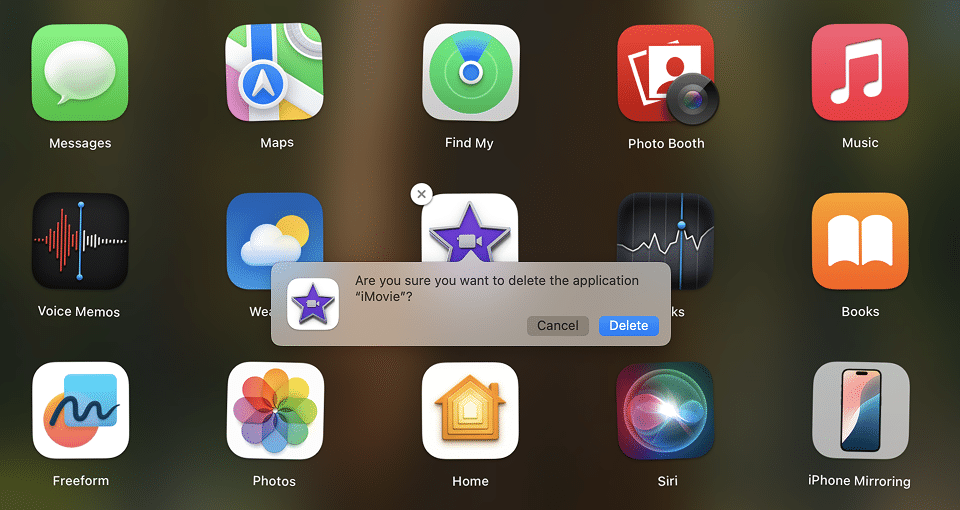Removing apps from Launchpad