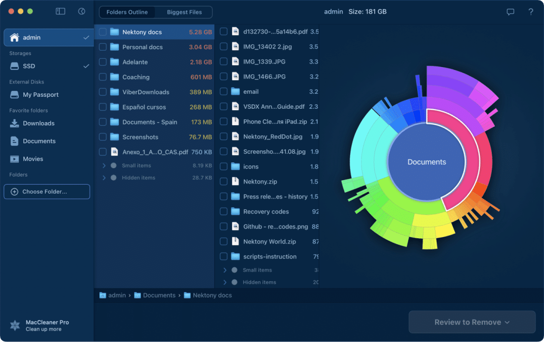 Disk Space Analyzer - analyze full disk on Mac