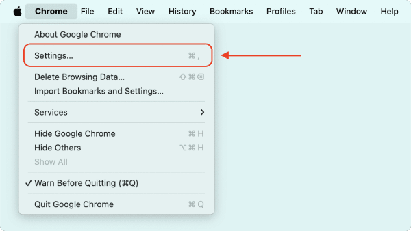 Chrome Settings