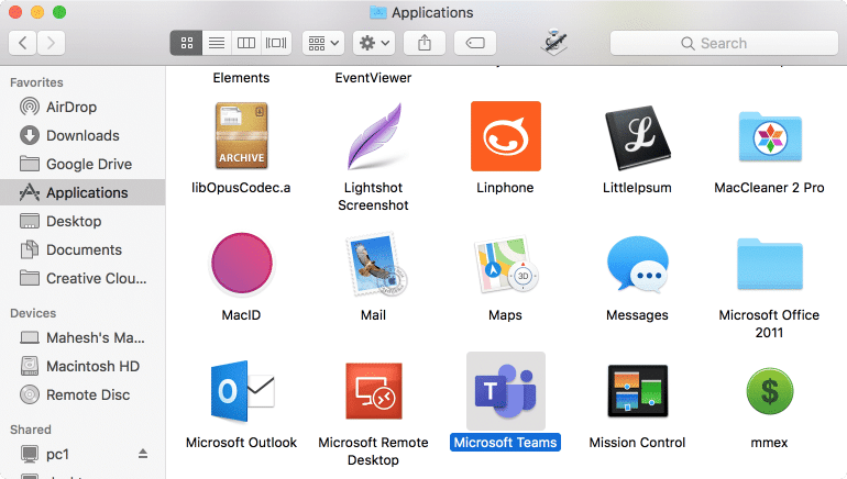 uninstall apps on mac