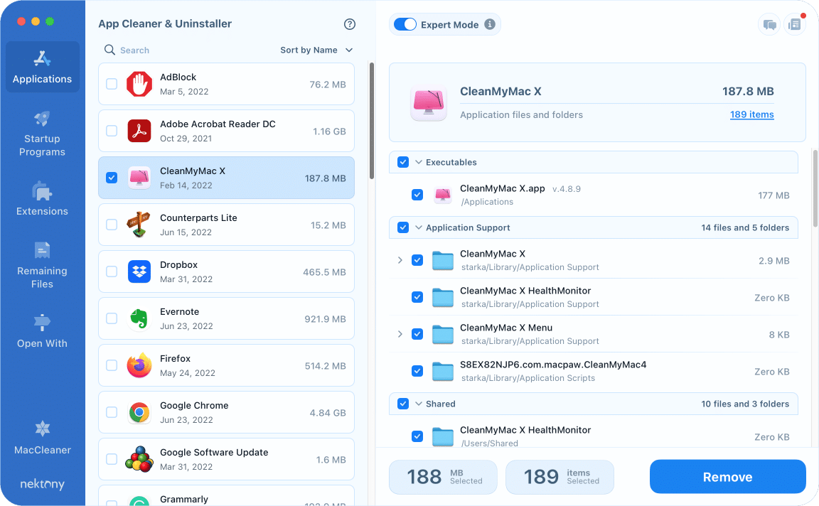 uninstall CleanmyMac using App Cleaner & Uninstaller 