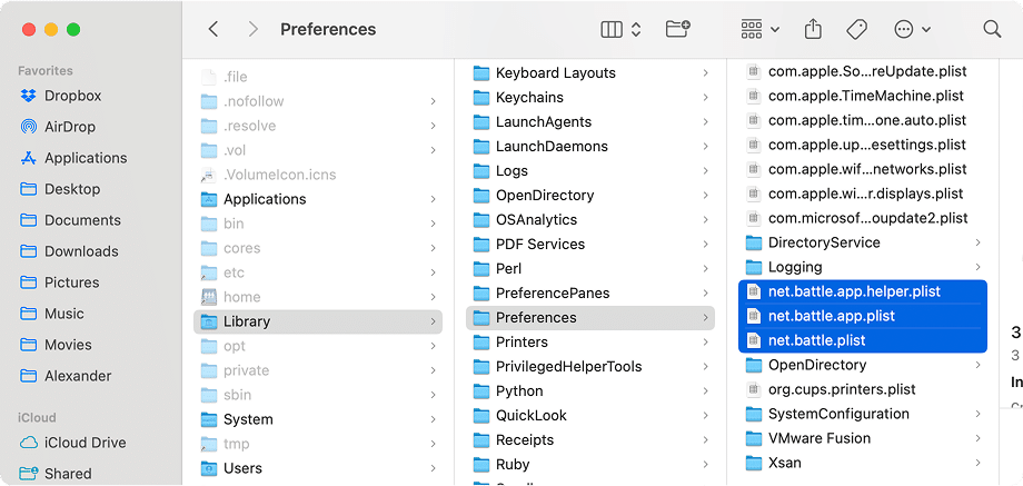StarCraft and Battle.net preferences files