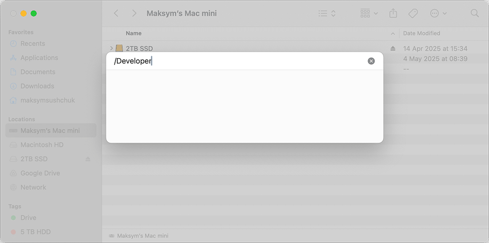 developer folder