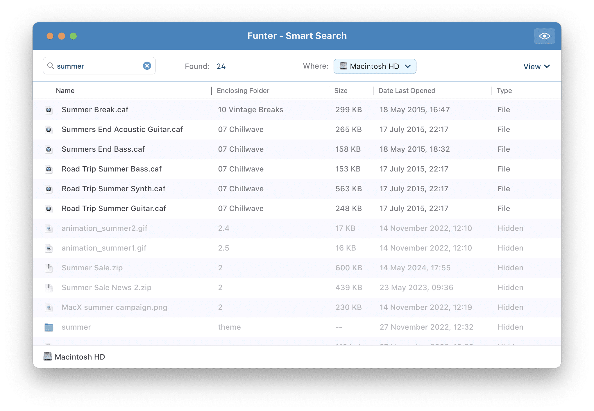 funter app - search results for hidden png files