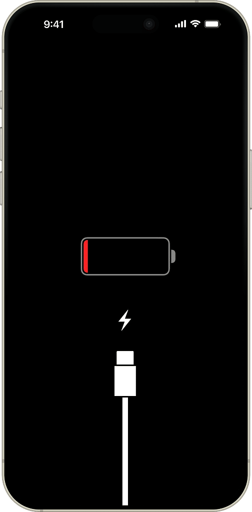 iPhone battery is low