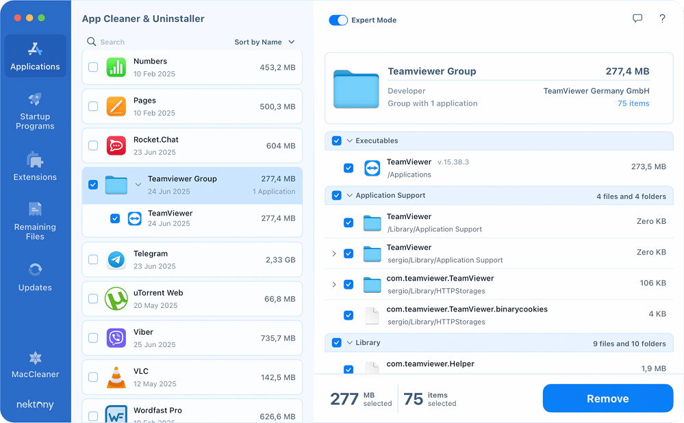 Removing TeamViewer