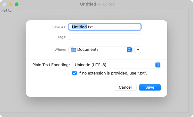 Saving .txt file
