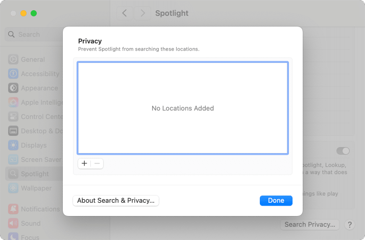how to reindex spotlight on mac