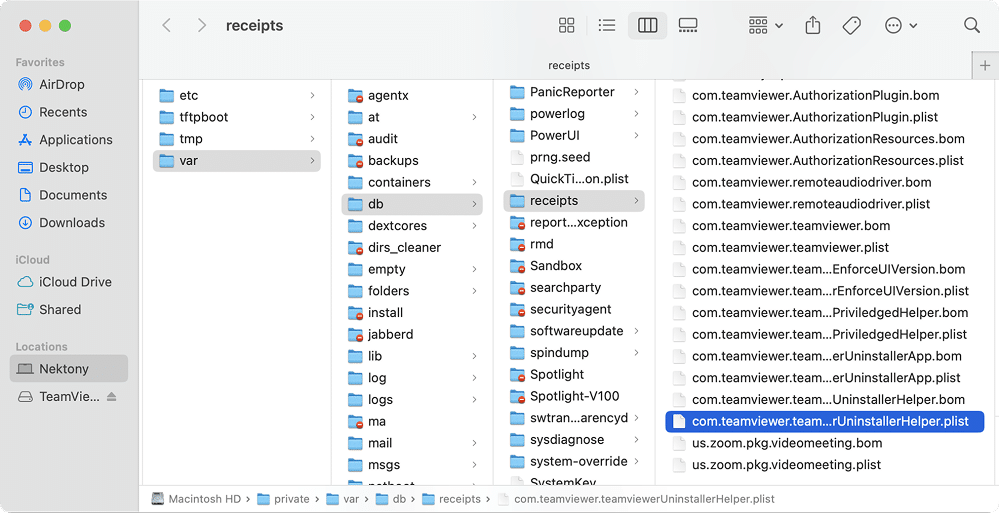 TeamViewer Caches folder