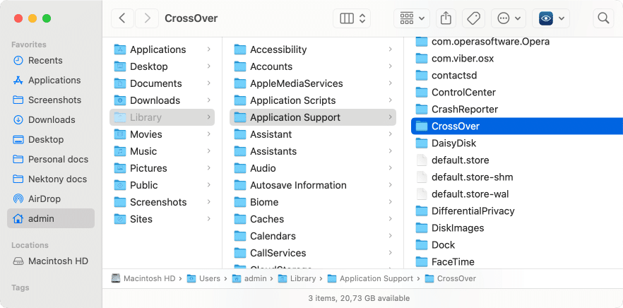 Crossover related files
