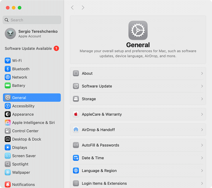 System Settings new design after System Preferences
