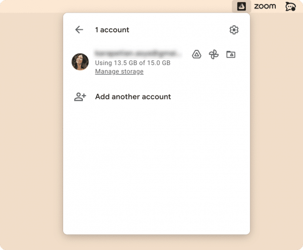 Google Drive window