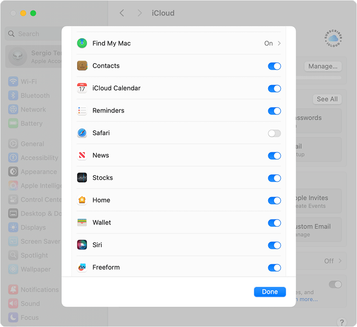 Saved in iCloud list