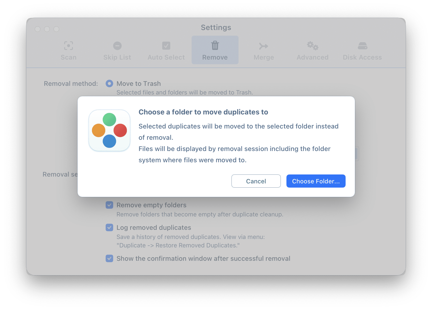 Remove preferences of Duplicate File Finder