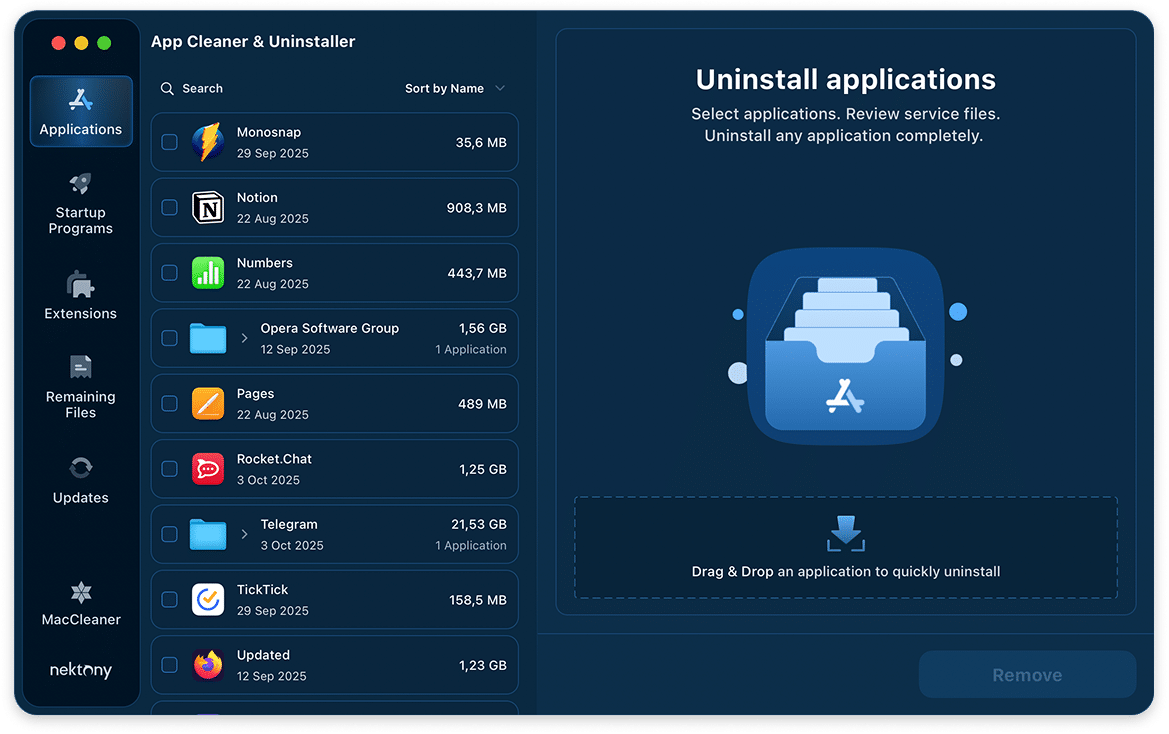 app cleaner & uninstaller light