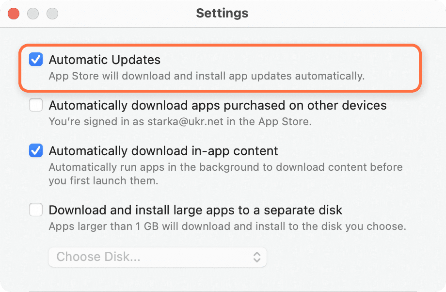 App Store Preferences