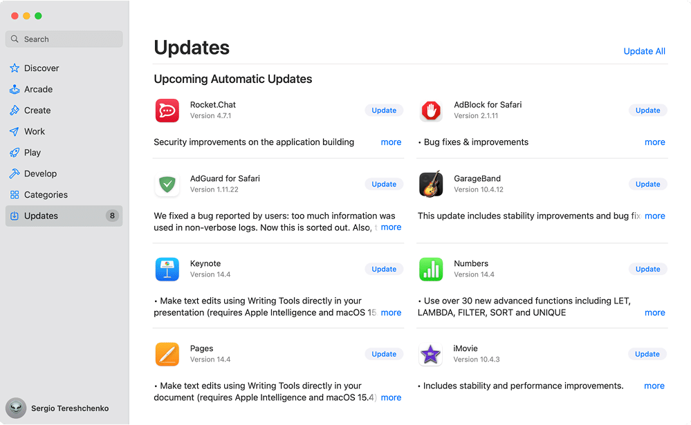 App Store window
