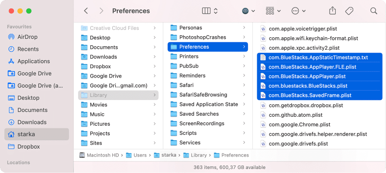 bluestacks preferences