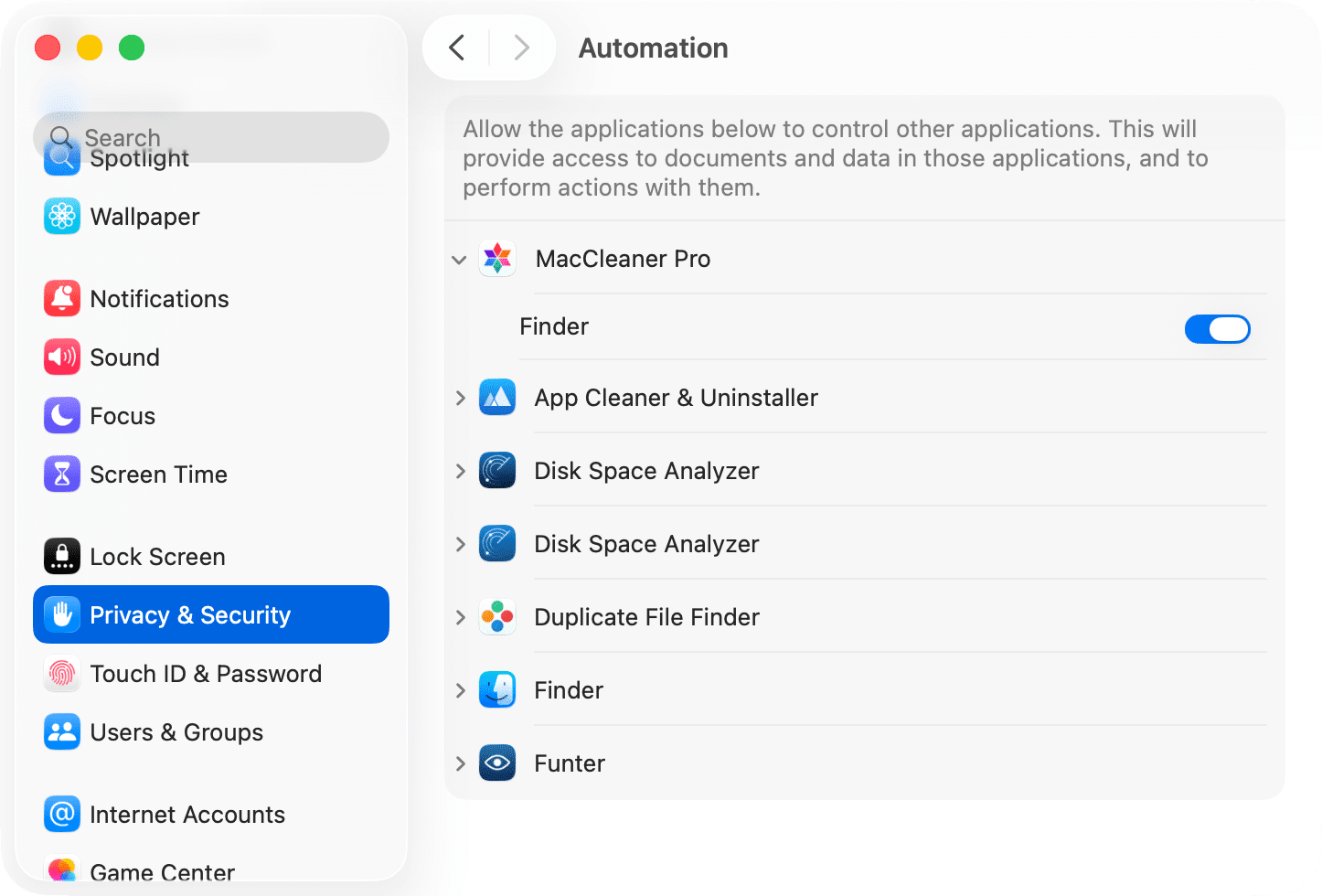 Automation for MacCleaner Pro