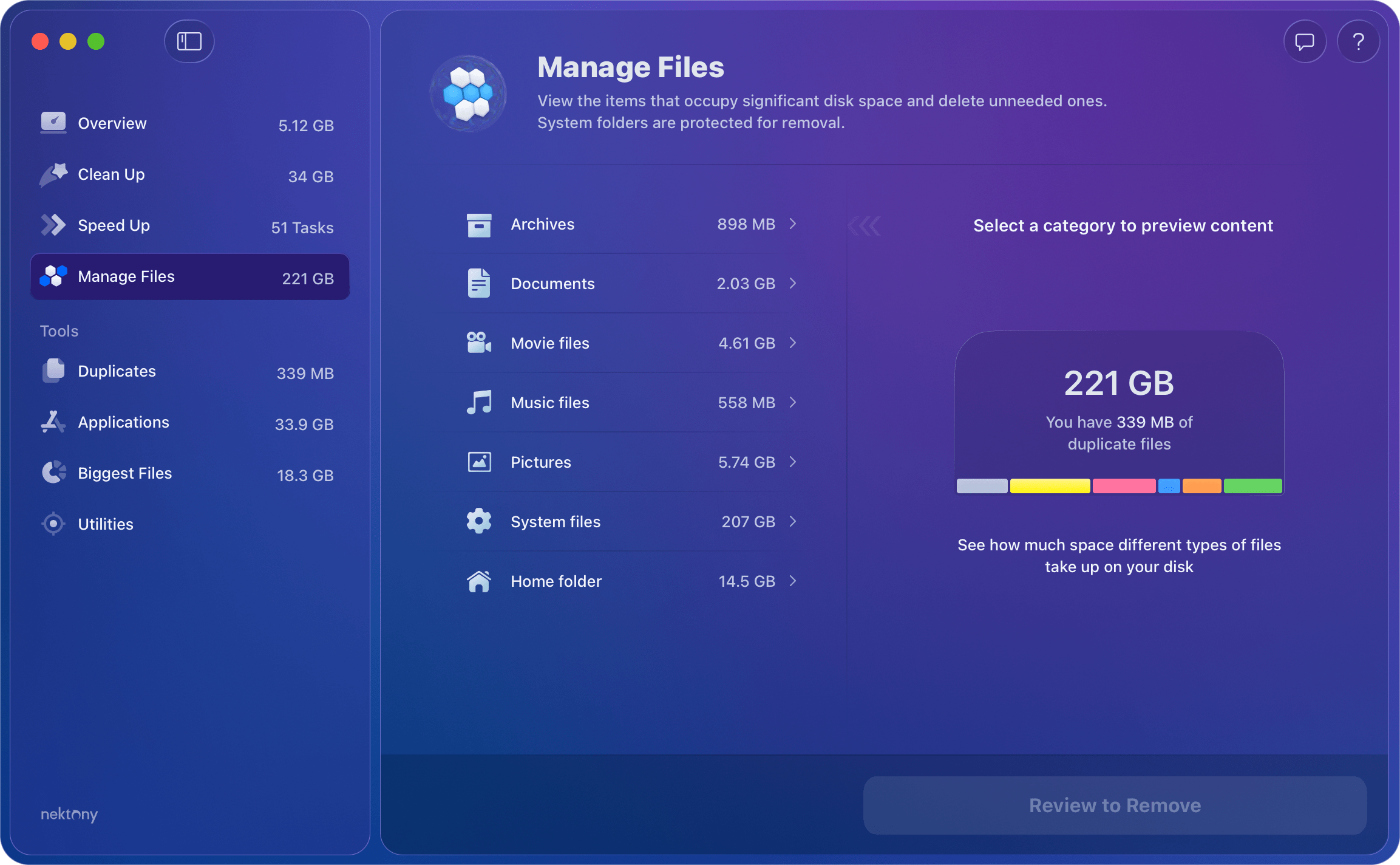 Movies files category