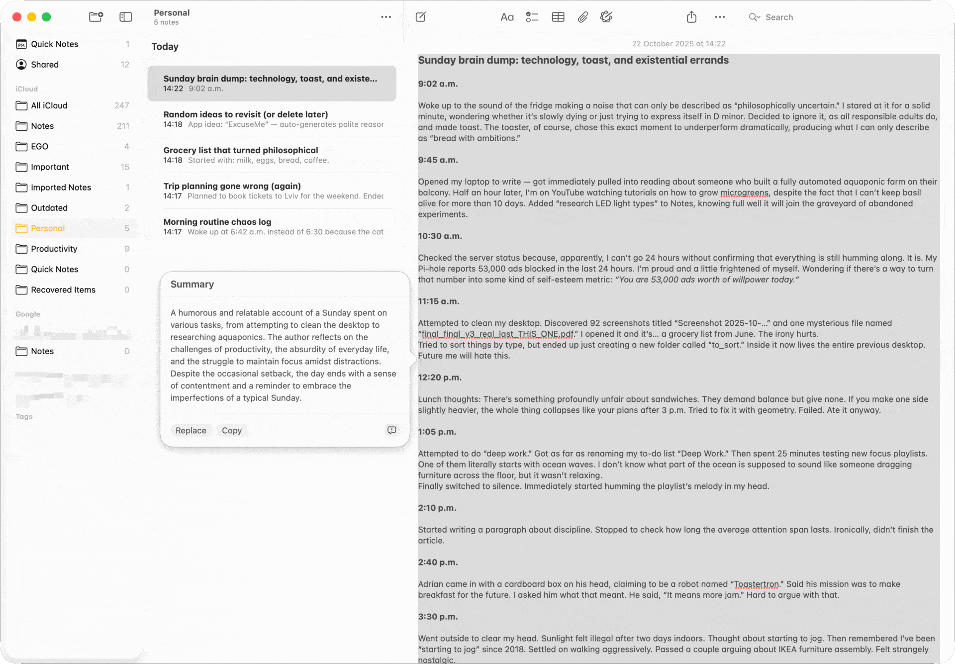 review the suggest summary