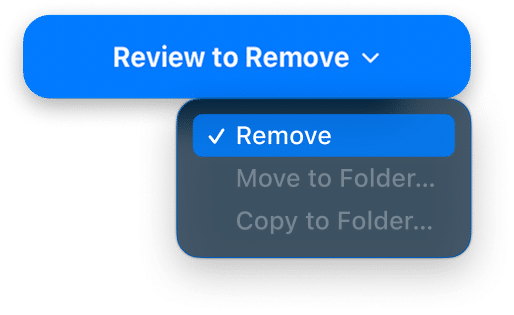 review to remove button
