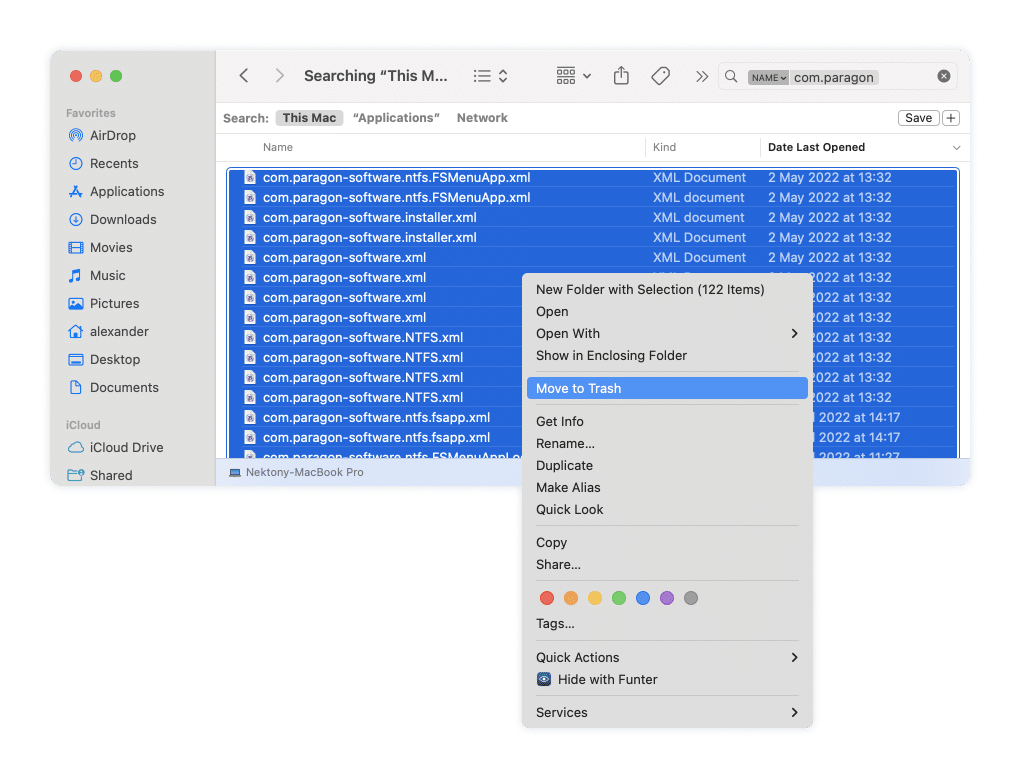 Uninstall Paragon NTFS for Mac - Remove drivers & leftovers